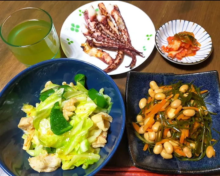 Snapdishの料理写真:7/9夜、塩分過多＆糖質セーブ 376kcal|ぴらさん