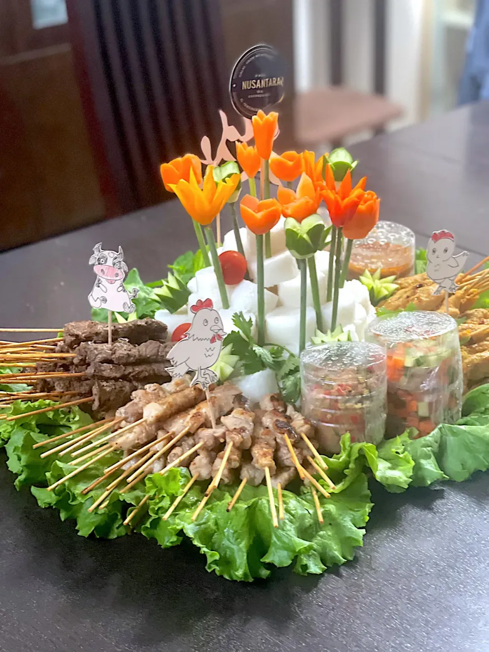 Snapdishの料理写真:Sate Tumpeng|yeni kartikasariさん