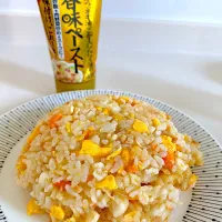 玉子のみ🥚玉子チャーハンに香味ペーストでとっても美味しいチャーハンになりました🤤|とまこ(*^o^*)さん