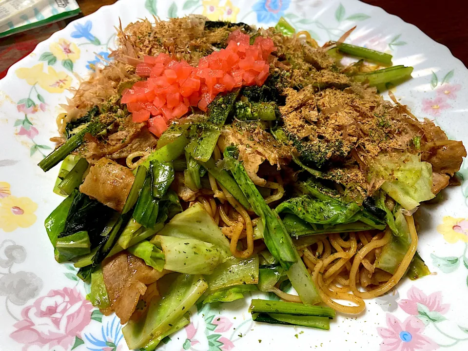 ニラ焼きそば|はっちぃさん