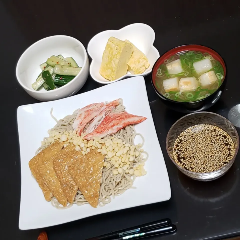 Snapdishの料理写真:きつね冷やし蕎麦|Yukiさん