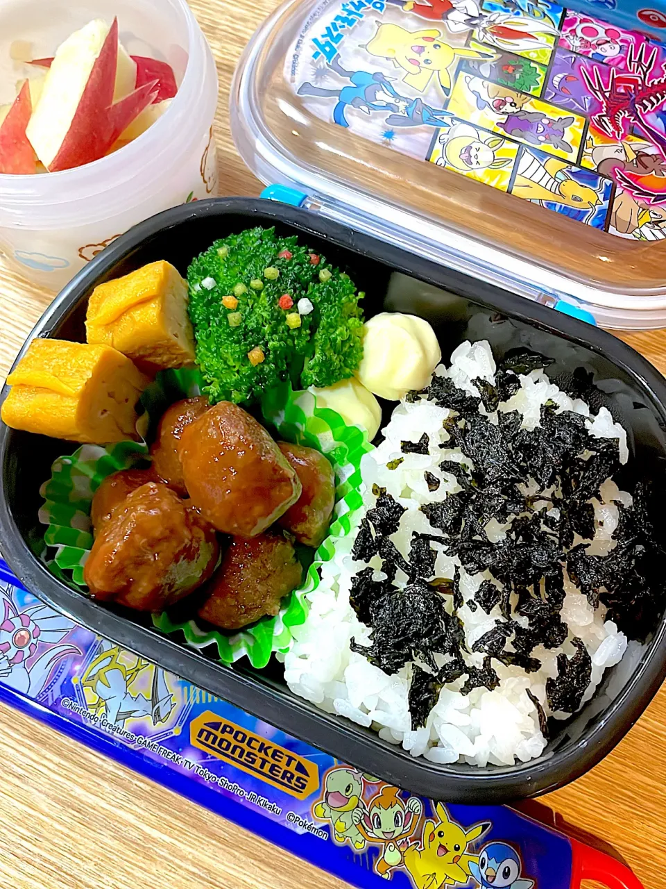 Snapdishの料理写真:月曜日の手抜き弁当|Yukiさん