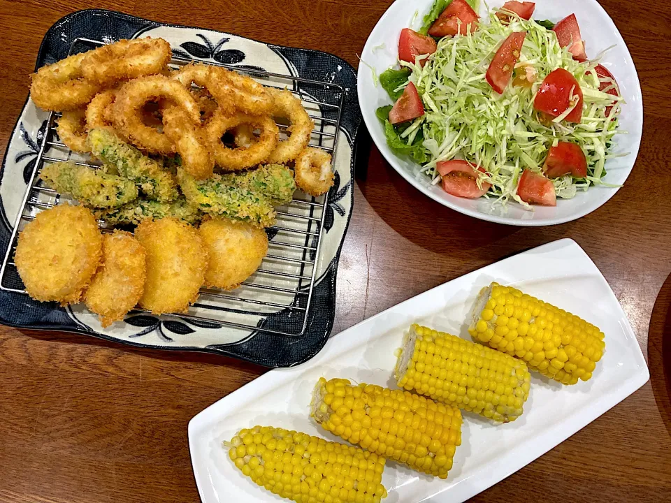 採れたて野菜で休日晩ご飯|sakuramochiさん