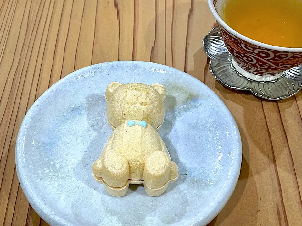 Snapdishの料理写真:将棋　藤井君が仁和寺で食べたくまちゃん最中🐻|Seikoさん