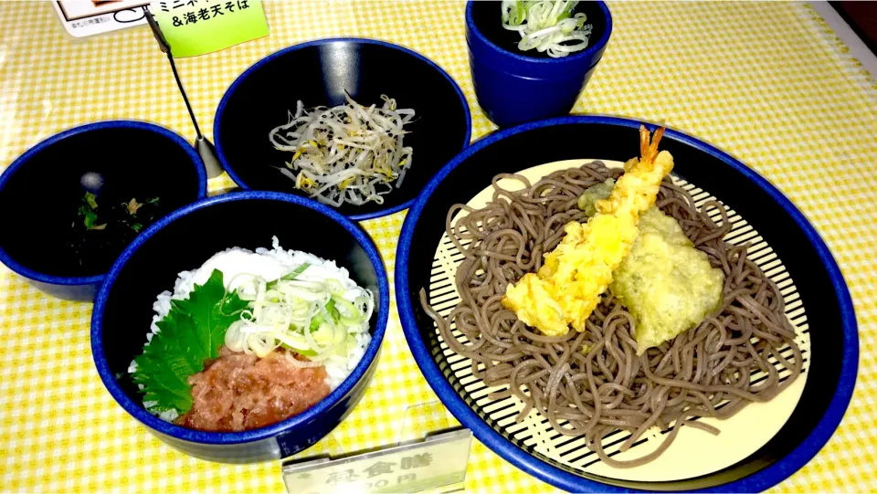 ミニねぎトロ丼・海老天そばセット|nyama1さん