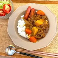 Snapdishの料理写真:ウインナーカレー|tooonさん