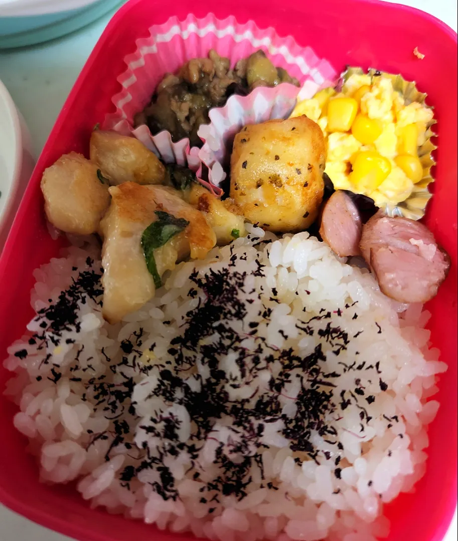 Snapdishの料理写真:ある日のお弁当！夜ごはんから、、|みーさん