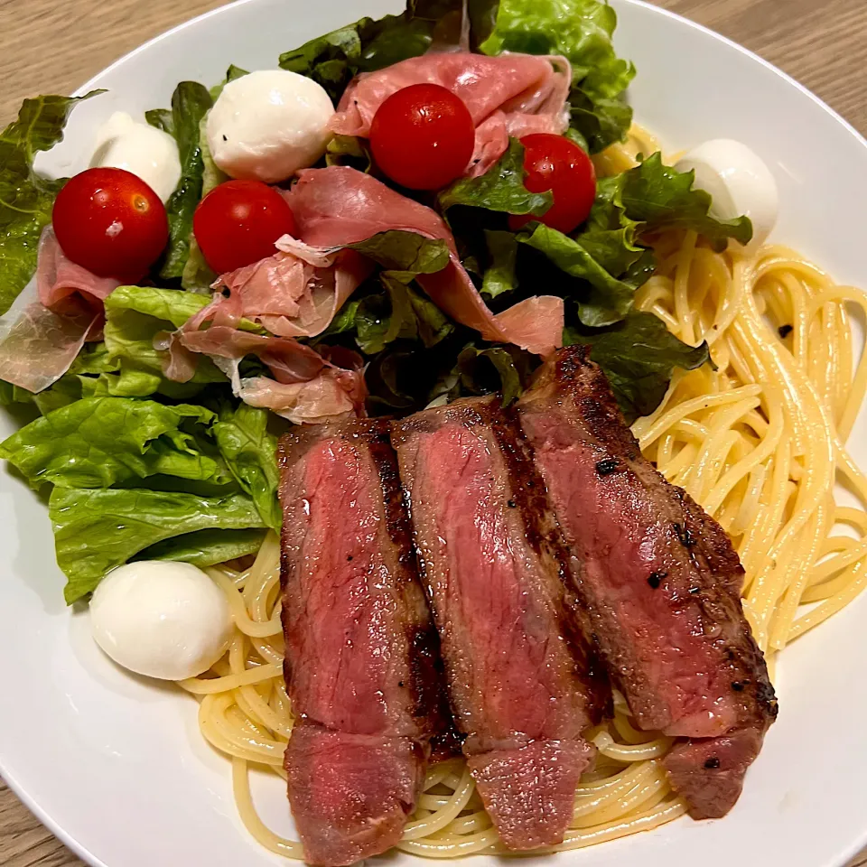 Snapdishの料理写真:ワンプレートパスタディナー|seiko Oさん