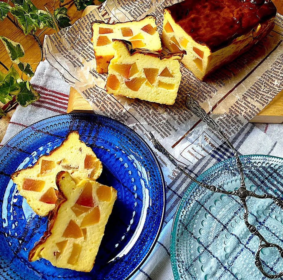 🍎🧀大好き💕NZりんごのJAZZで母へのお土産バスクチーズケーキ🧀🍎|Hollyさん