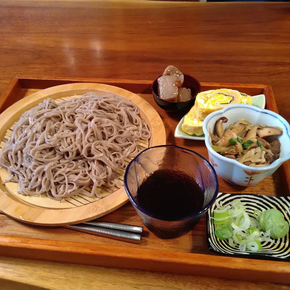 田舎そばと明太出汁巻き、しぐれ煮|Jay20170327さん