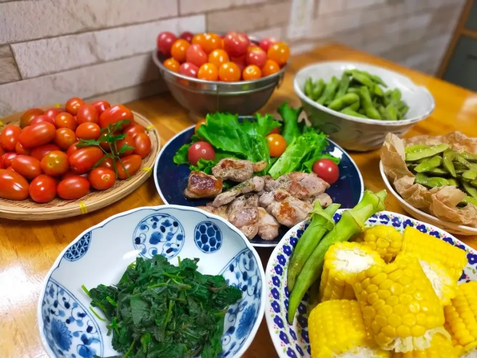 夏野菜いっぱいご飯o,+:｡☆.*・+｡|COCOMO🌼*･さん