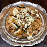 豚キムチチーズ焼き🧀