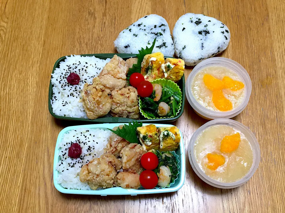 Snapdishの料理写真:塩唐揚げ弁当|ゆさん