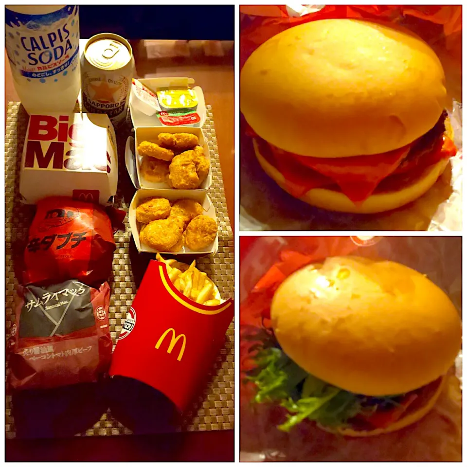 Today's dinner🍔🍟|🌈Ami🍻さん