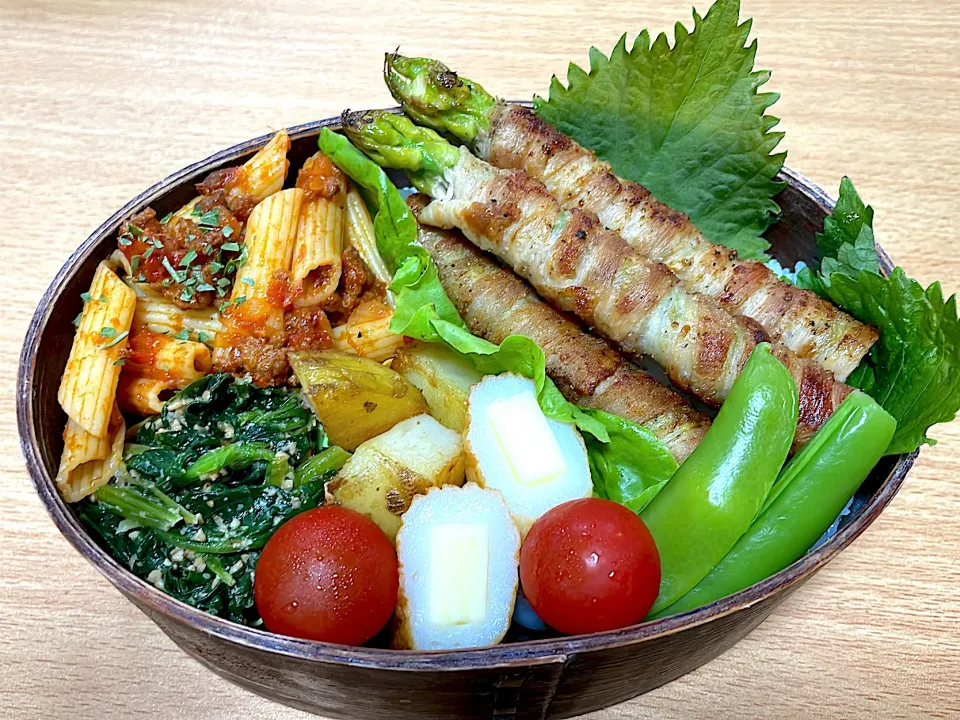 アスパラ肉巻き弁当|ちかちかさん