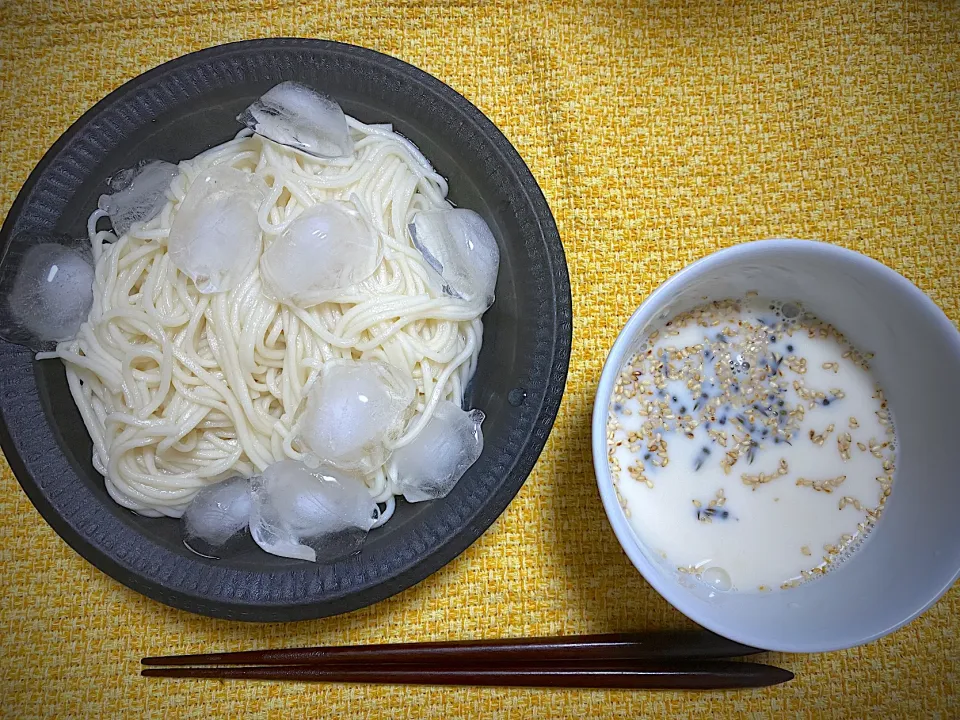 自家栽培　紫蘇の実醤油漬け入り🍀豆乳そうめん|1614さん