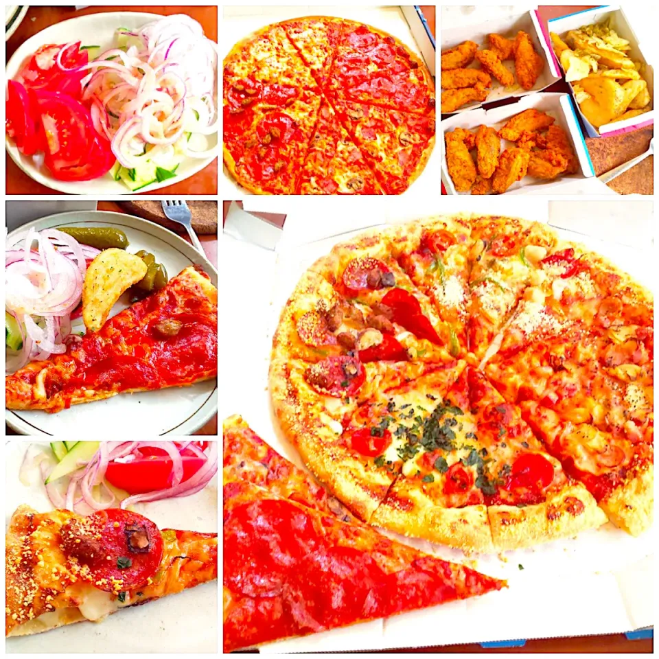 Snapdishの料理写真:Sunday brunch🍴Domino‘s Pizza🍕|🌈Ami🍻さん