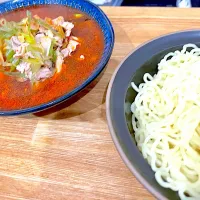 Snapdishの料理写真:辛旨つけ麺🍜|MinaDaiさん