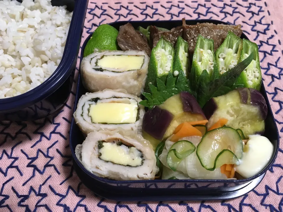 ささみのシソチーズ巻き弁当|*なおみん*さん