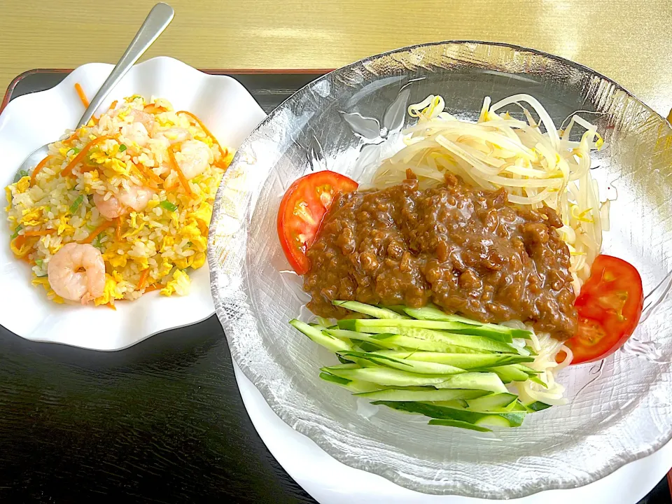 炸醤麺と海老炒飯|あーちゃんさん