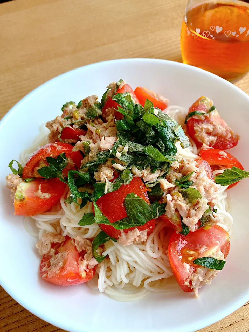 トマトツナそうめん🍅|リカさん