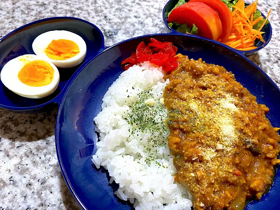 なすとひき肉のキーマカレー🍆|つんさん