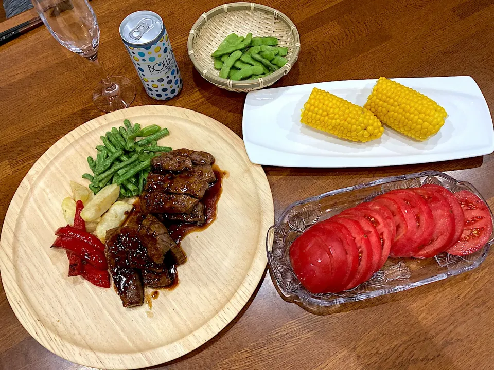 夫 最後の(？)ボーナス 晩ご飯|sakuramochiさん