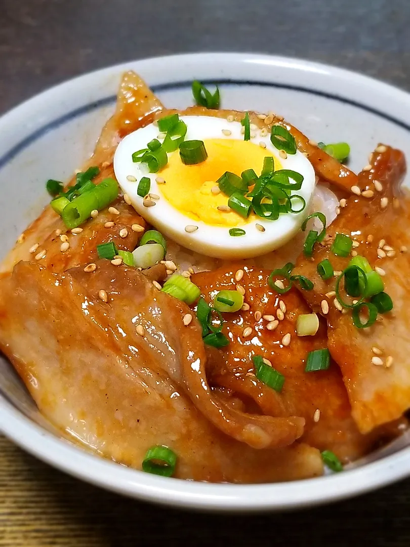 パパ焼き👨豚の蒲焼き丼|ぱんだのままんさん