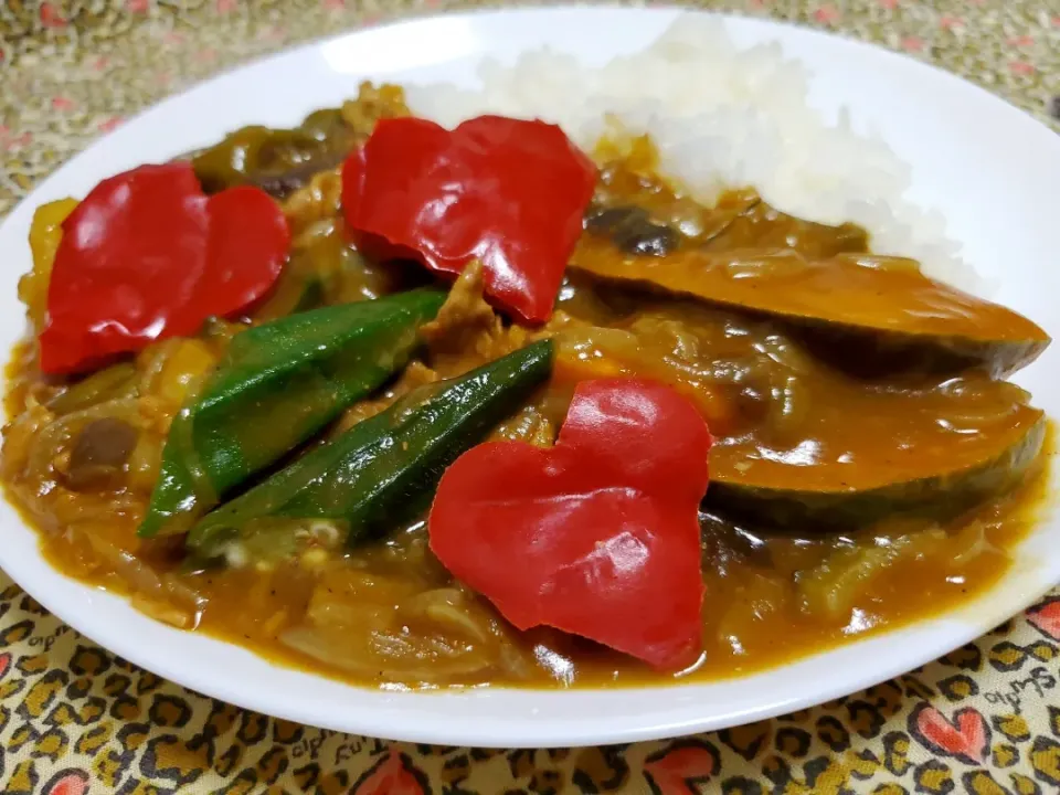 🍆夏野菜たっぷり、元気もりもりカレー💪|みよぱさん