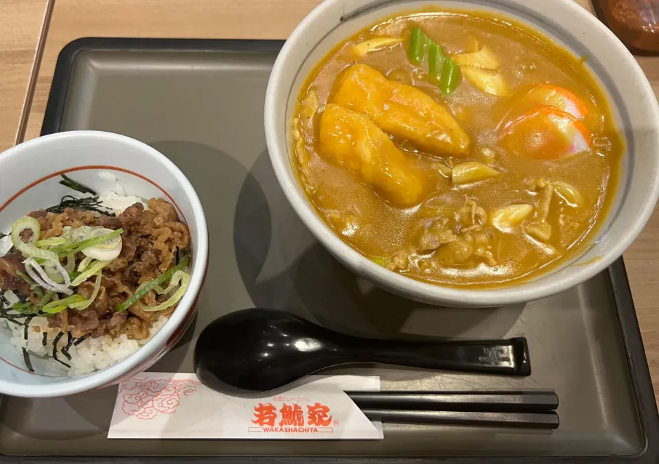 Snapdishの料理写真:カレーうどん　#若鯱家|takashiwagaさん