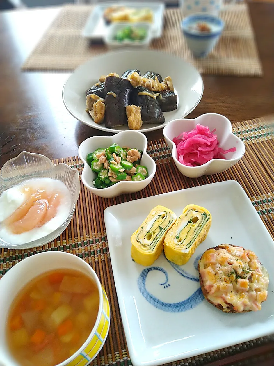 Snapdishの料理写真:朝昼ごはん☁！|まめころさん