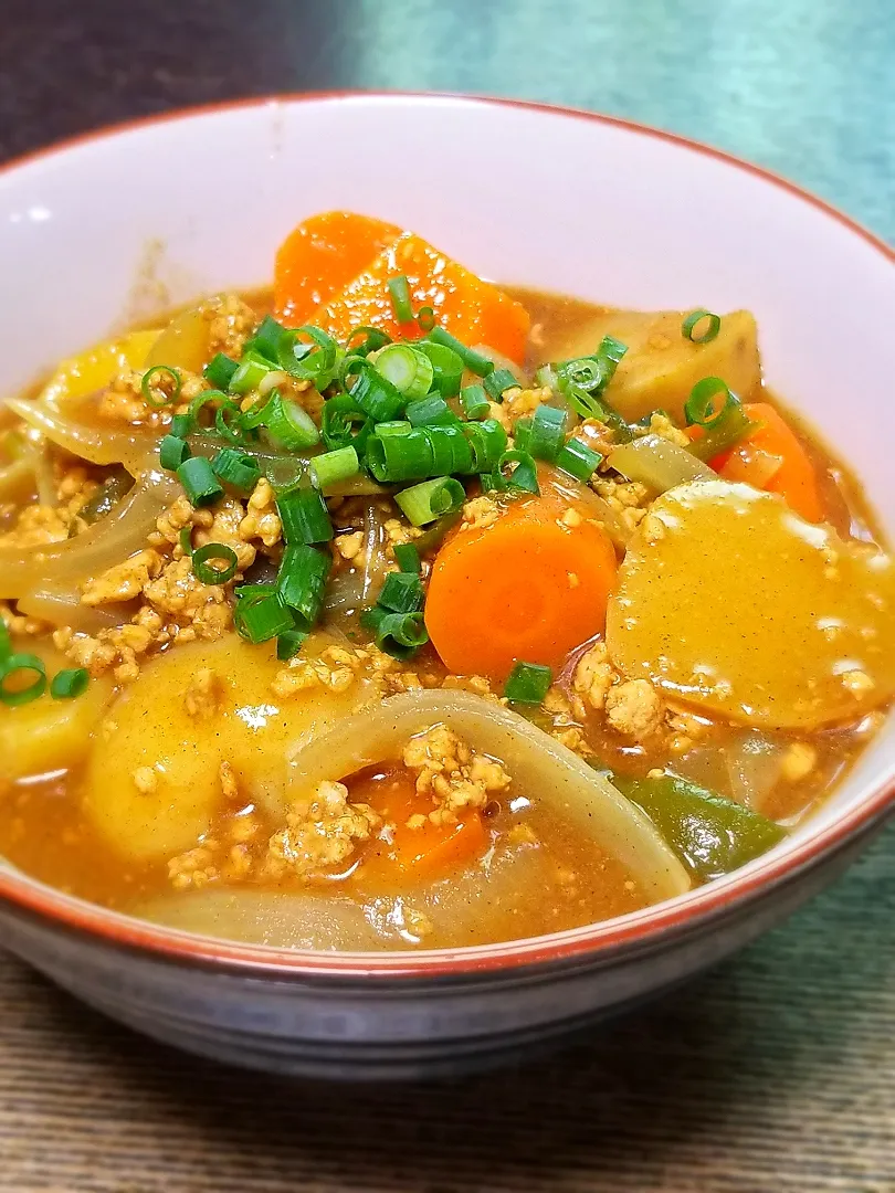 Snapdishの料理写真:パパ作👨濃厚カレーうどん|ぱんだのままんさん