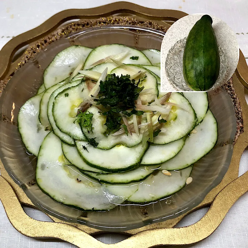 henryさんの料理 黒瓜＊茗荷ピクルス🥒|henryさん