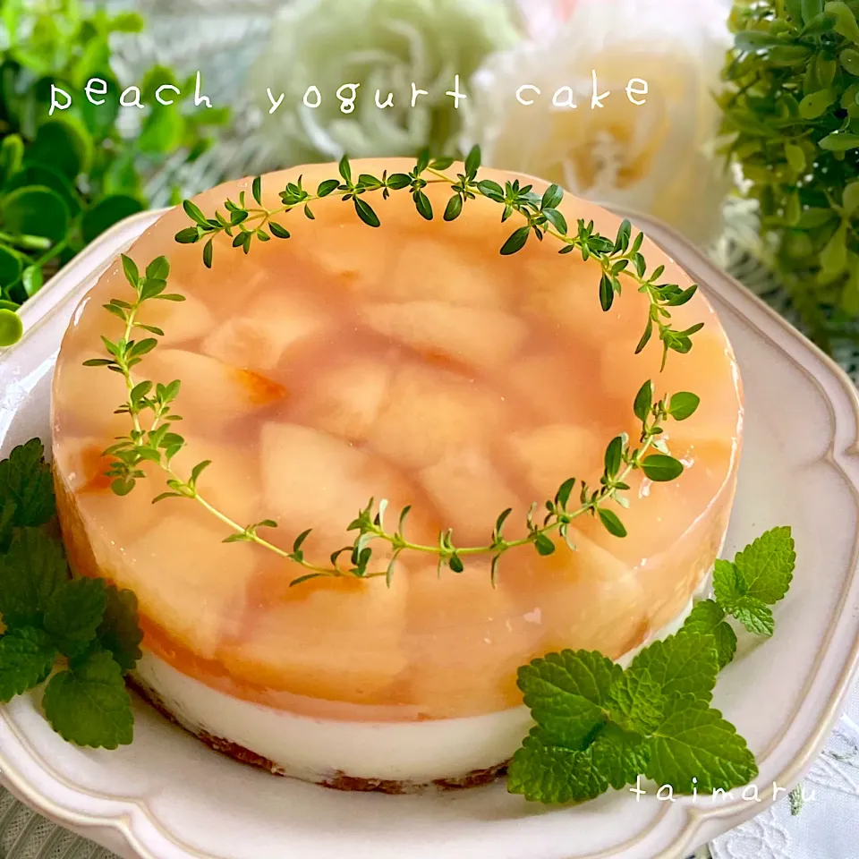 桃のヨーグルトケーキ🍑|kononon♡*゜さん