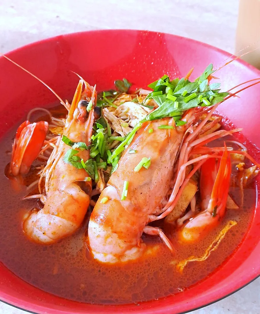 Giant freshwater prawn laksa @ 126 Laksa Sarawak|ģřãçîöůşさん