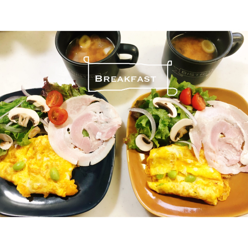 本日の朝ごはん。