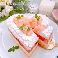 sucreroomさんの料理 今日は桃のゼリーのレアチーズケーキ🍑🍑🍑
を作りました(∩ˊᵕˋ∩) .ﾟ♡
