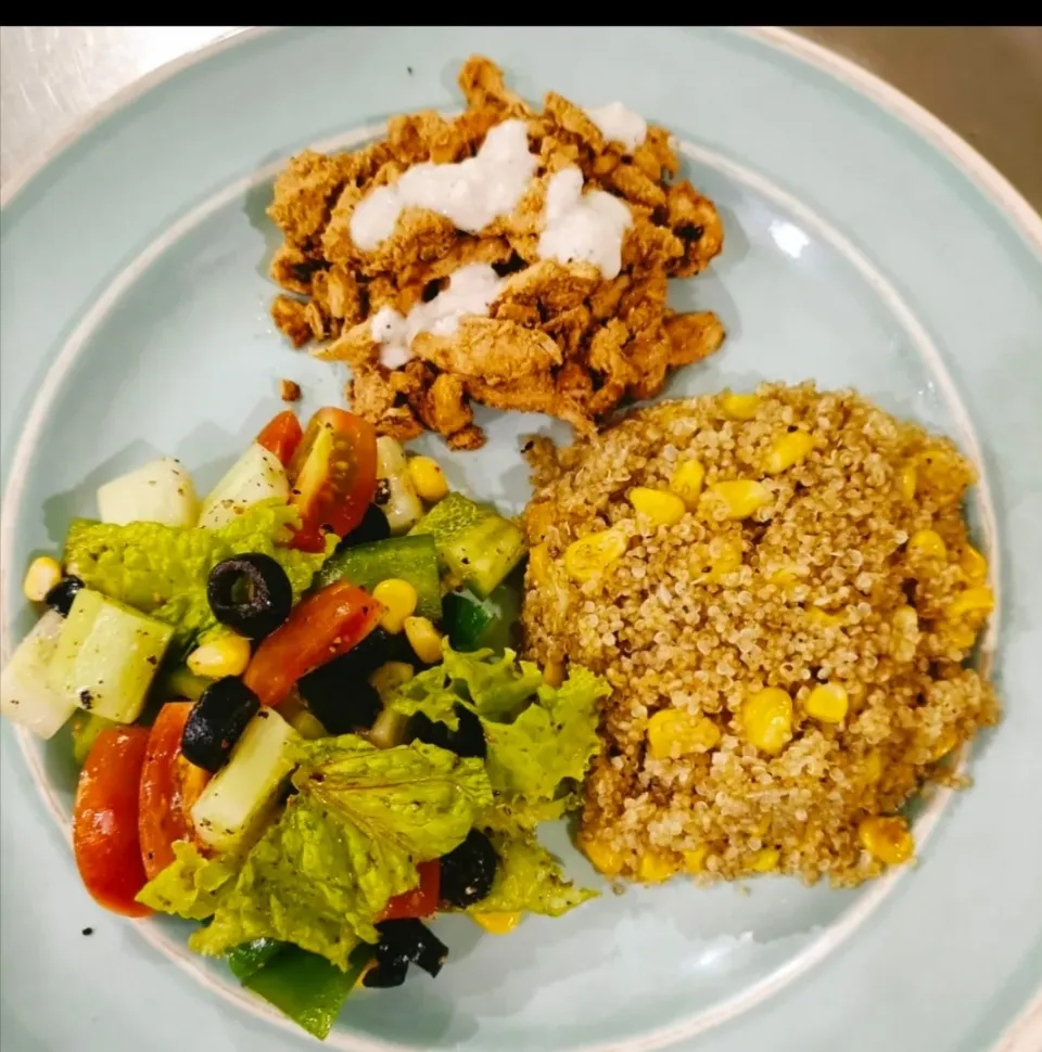 quinoa shawarma plate|chef Arunさん