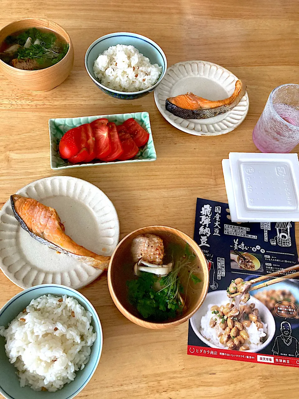 納豆がメイン‼️炊きたてもち麦ご飯♡|さくたえさん