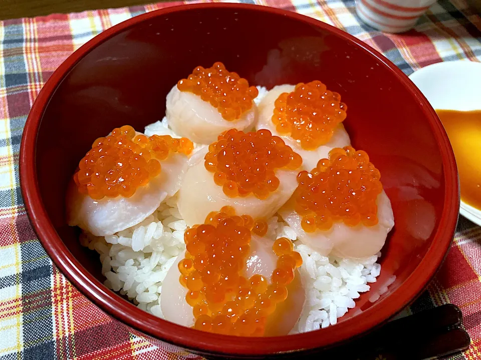 いくらほたて丼|Emiさん