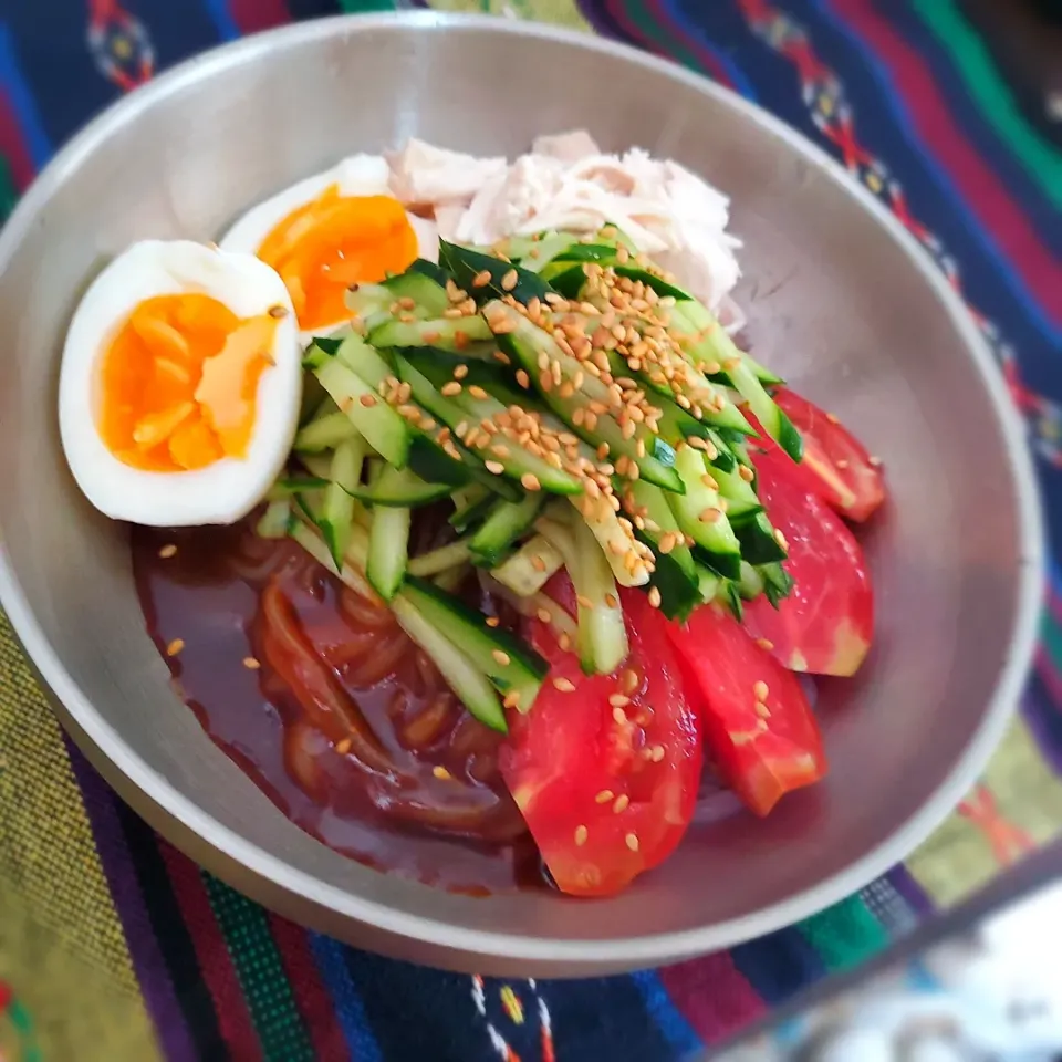 蒟蒻ビビン麺( ˙▿˙　)ツルっとな|まぁさん