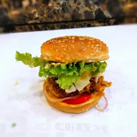 crispy chicken Thai cheese burger|Muhammed Shumailさん