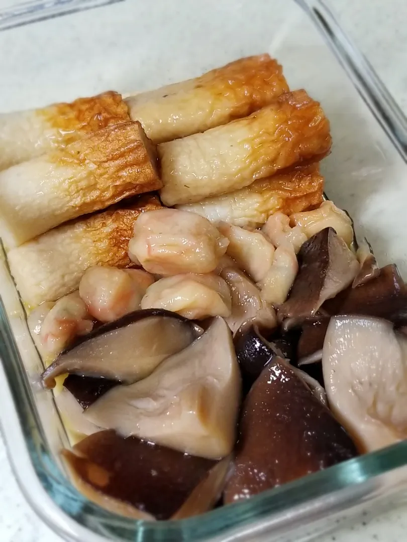 椎茸とちくわの煮物|ぱんだのままんさん