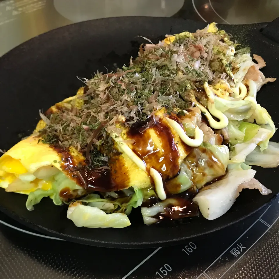 Snapdishの料理写真:豚平焼き|sanaeさん