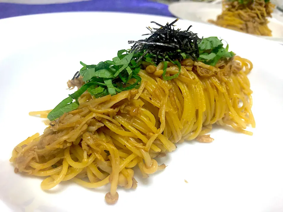 えのきとツナのバターポン酢パスタ|イシュタール石井さん