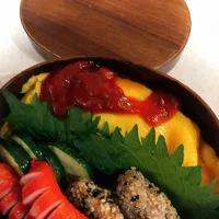 Snapdishの料理写真:もうすぐ夏休み！な日のお弁当|よよこさん