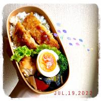 7/19 ☺︎ チキンカツ丼弁当✩.*˚