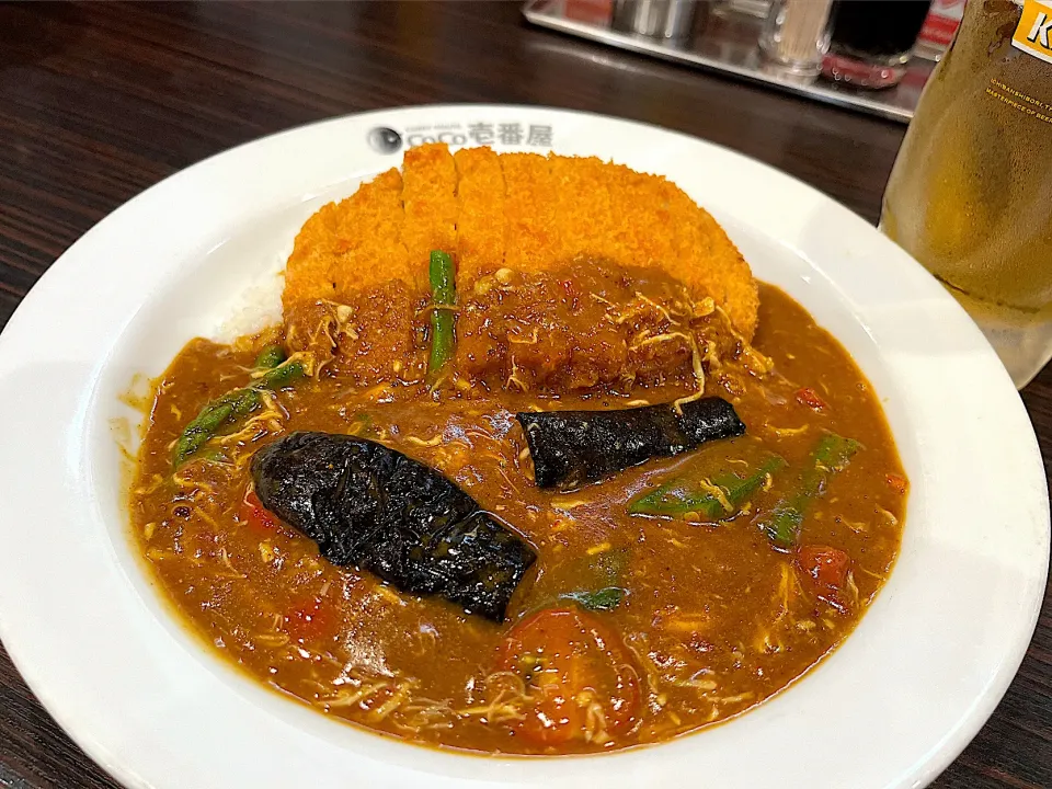 CoCo壱　チキン夏野菜カレー　ロースカツトッピング|須佐 浩幸さん