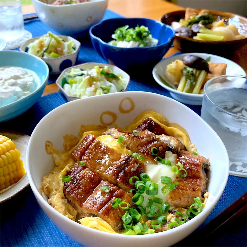 鰻玉丼|むぎこさん