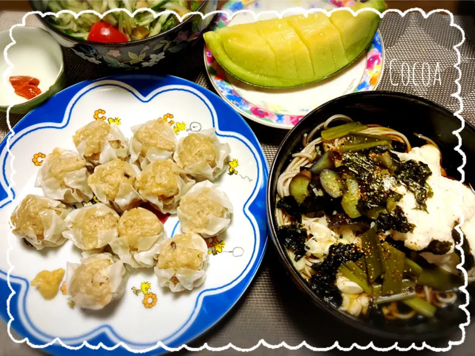 焼売ととろろ蕎麦|cocoaさん